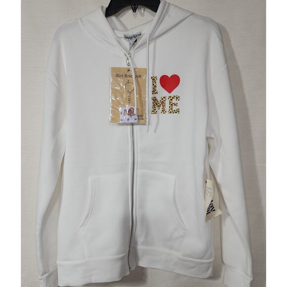 I love me teddy bear women's Large Hoodie - Picture 3 of 6